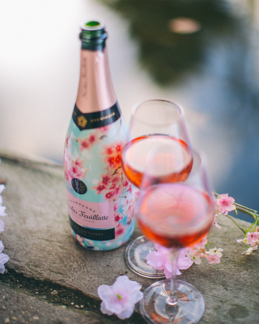 Nicolas Feuillatte Réserve Exclusive Rosé - Edition Limitée Premier Rosé de Printemps met le printemps japonais à l'honneur
