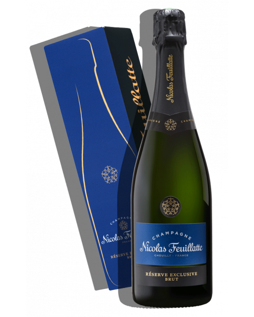 Réserve Exclusive Brut Champagne Nicolas Feuillatte - Packshot with gift pack